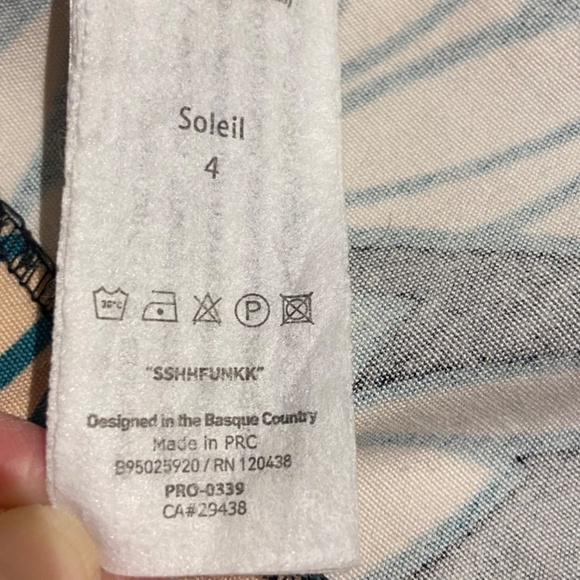 Skunkfunk Navy and Beige Patterned Mini Dress - Picture 11 of 14